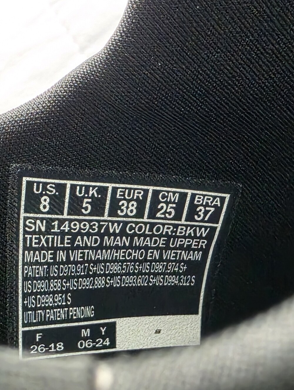 Skechers Slip-ins Hands Free Black Performance Sneaker Womans 8 - Picture 3 of 15